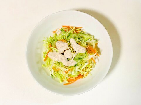 マヨ胡麻ドレの生野菜サラダ